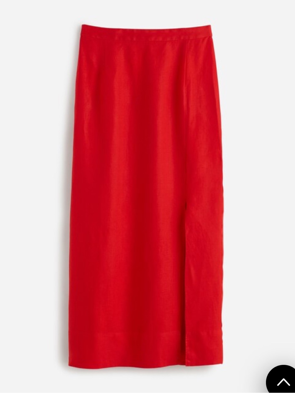 Madewell Column Red Maxi Slip 100% Linen Skirt